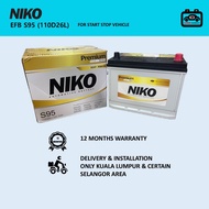 NIKO EFB S95 battery bateri Serena Hybrid Vellfire Alphard New Model