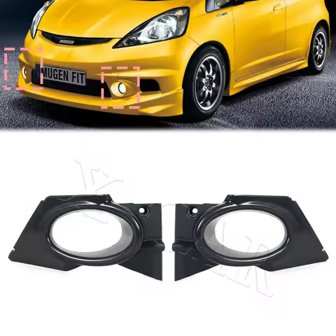 Front Bumper Fog light Cover Hood Trim For HONDA FIT JAZZ Sports Model 2009 2010 2011 GE8 Base Color
