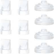 6PCS Duckbill Valves & 4PCS Diaphragm Compatible with Momcozy M5 Wearable Breast Pump, Replacement P