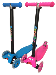 D-Plus Scooter สกู๊ตเตอร์ขาไถ3ล้อ คันใหญ่แข็งแรง ล้อมีไฟ ปรับสูงได้3 ระดับ สูงถึง 88 ซม.