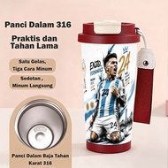 316 Stainless Steel Tumbler 500ml Travel Mug Enzo Fernández FIFA World Cup 2026 Argentina National T