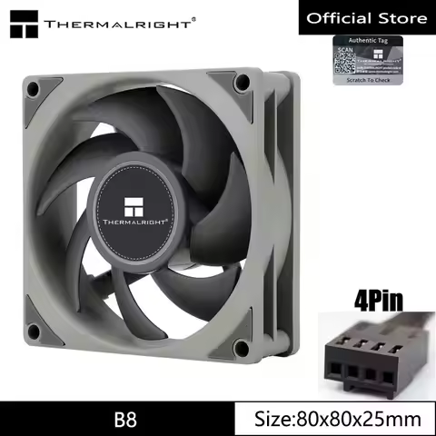 Thermalright TL-B8 8CM chassis fan S-FDB V2 bearing 8cm chassis fan 4pin PWM 2200RPM