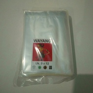 PP Wayang Plastic 9 x 12 - Clear Wayang Plastic - Plastic