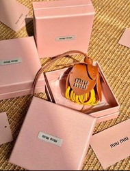 💜MIUMIU花朵掛飾小牛皮包包花卉掛飾 生日禮物