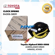 Toyota Alphard 2002-2008 MNH10 ATH10 AHR10 ANH1 MNH1 Clock Spring 84306-58011/58010