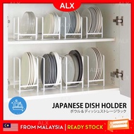 ALX Plate Holders Organizer Upright Metal Dish Storage Dying Rack for Kitchen Counter Cabinet Cupboa