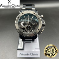 (Official Warranty) Alexandre Christie Black Stainless Steel Quartz Chronograph Men Watch 9205MCBEPBA
