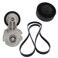AP03 Drive Belt Pulley + Tensioner Kit For BMW 1 3 5 series E81 E90 E60 E61 X3 E83 X5 E70 Z4 1128753