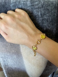 -復古Vintage 金色愛心手鍊  AVON Multi Heart bracelet BR110