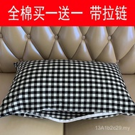 I9EK Sarung Bantal Kapas Dicuci 40x60 50x80 30x50 48*74 35*55 Sarung Bantal Kapas Sepenuhnya dengan 