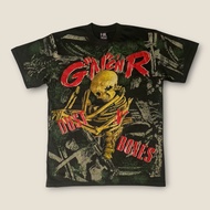 เสื้อวงGuns N Roses สไตล์วินเทจ สกรีนทั้งตัว OVP