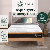 Spring Mattress Zinus Copper Memory Foam Hybrid