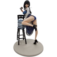 Yuanzu Model Native Literary Girl Library Girl Bookstore Girl Chair School Uniform Figure