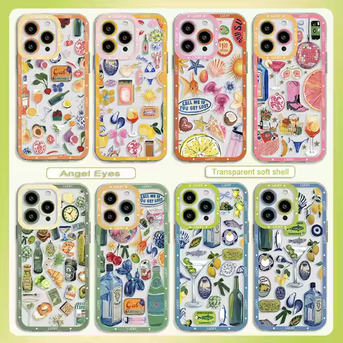 Seaside Scenery Wine Lemon Phone Case For Oppo Realme C63 C65 C67 C55 C53 C35 C33 C31 C30 C20 C21Y 1