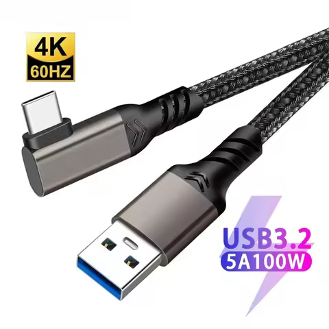 Macdot USB 3.2 Gen 2 Cable 10Gbps USB A to USB C 3A Fast Charge Elbow 1m 2m 5m for Oculus Quest 1/2 