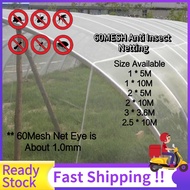 60Mesh Netting Agriculture Greenhouse Protection Plastic Insect Mesh Nets Garden Vegetable Anti Inse
