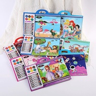 [PSS] 3D COLORING BOOK SET | PAINTING BOOK CHILDREN'S DRAWING/ | COLORFUL CRAYON SET