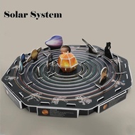 3D Puzzle Paper Model Assembled Brain Teaser Jigsaw Toys Solar System