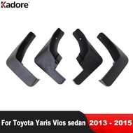 Car Mudguards For Toyota Yaris Vios sedan 2013 2014 2015 Mud Flap Splash Guards Mudflap Fenders Acce