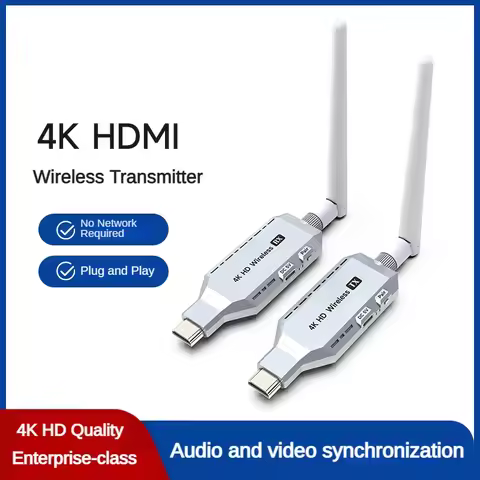 4K Wireless HDTV Transmitter and Receiver Enterprise HDMI Extender 50M 1TX and 1RX Display Adapter C