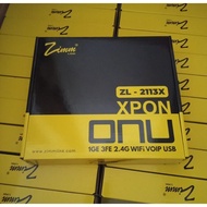 ZIMMLINK XPON ONU ZL-2113X support EPON & GPON ONT 1GE 3FE 2.4G WiFi VOIP USB