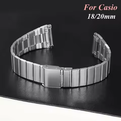 18mm 20mm Stainless Steel Watchband for Casio F-91W SGW400 F91W F84 AE1200/1300 F105/108/A158W/168 V