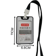 Employee Work Badge ID Card Holder Vertical Holders With Lanyard 069V/6601/IDSQ-612V/ZP-079V/ZP-085V
