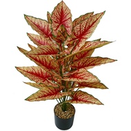 Simulation Flower Bonsai For Party Decoration Artificial Plants Fake Red Tree Leaf Office Floor Home