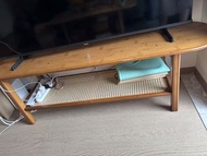 木製電視櫃連藤面層架