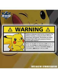 Pikachu Bulbasaur Squirtle Gengar Eevee Pokémon Reflective Motorcycle Car Sticker Body Sticker