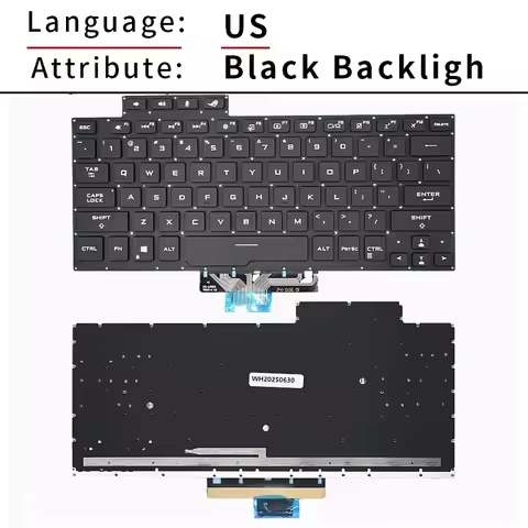 % New US/RU Russian Keyboard ROG Zephyrus G14 GA401 GA401U GA401M GA401I V192461B2 GA401Q GA401IV GA