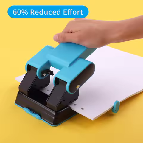 KW-triO 2-Hole Paper Punch Adjustable Hole 70mm/80mm 70 Sheet Capacity 6mm for A4/ A3 / A5/ A6 / B4 