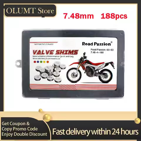 5/188pcs Motorcycle Accessories Adjustable Valve Shim Diameter 7.48mm For Honda CB400F CB-1 CB600F C