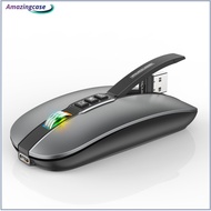 AMAZ M113 Wireless Bluetooth-compatible Mouse 2.4G/Bluetooth-compatible 5.1 Dual Mode 2400dpi Mute Mouse For Pc Laptop