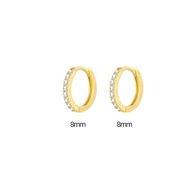5/6/7/8 MM Anting Piercing Hoop Permata Kecil Mini Stainles Stell / Earring Piercing Stailes Stell