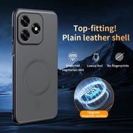 Casing For Honor X5C Plus 4G HonorX5CPlus X5C+ X5CPlus Phone Case Luxury Plain Leather N52 Strong Ma