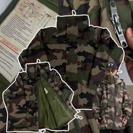 แจ็คเก็ตวินเทจ Gore Tex French Army Camouflage Military Parka Coat Waterproof Combat แจ็คเก็ตเดินป่า