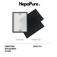Europace EDH3121S Compatible Replacement Filters (2 Pieces of Carbon Filter) [HepaPure]
