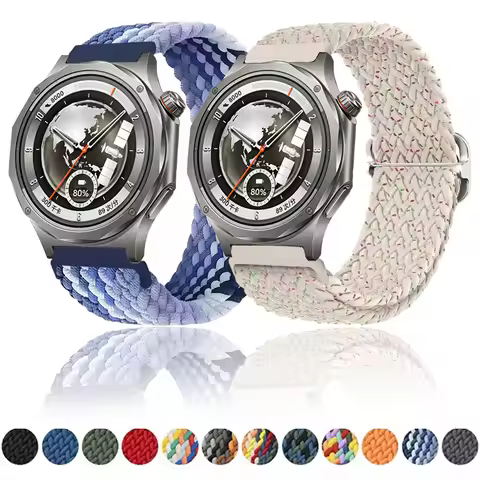 20mm 22mm Nylon Loop Strap For OPPO Watch X3 X2 X S Oneplus Watch Lite 3 2 2R Adjusting Braid Correa