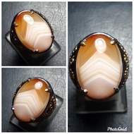 Agate Ring Agate Ring With Antique Motif Image