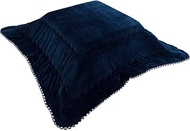 Arie Kotatsu Futon, Gentle to the Touch, Variety of Colors, Plain, Navy, 74.8 x 74.8 inches (190 x 1