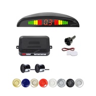 Car Parking Sensor Kit LED Didsplay 2 Sensors 22mm Vehicle Alarm Systems Reverse Radar Sensors Sound Alert Indicator System 8 Colors