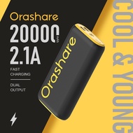 Orashare O20 20000mAh Powerbank Fast Charging Large Capacity Dual USB Output