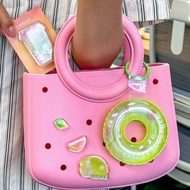 Overlord Tea Ji CHAGEE CHAGEE CHAGEE CHAGEE Series Pink Fashion Cute Hole Handbag Overlord Tea Ji CH
