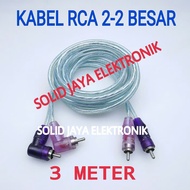 RCA CABLE 2-2 3 M GOOD RCA CABLE 3 METER 2-2 RCA AUDIO CABLE JEK L-SHAPED AUDIO CABLE RCA AUX CABLE