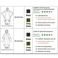 SIUKE waterproof raincoat Hooded Waterproof Rain Coat Lightweight Reusable Poncho for Hiking Camping