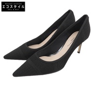 Giorgio Armani Women's Black Mesh Knit Pumps in Excellent Condition, Size 38 (38cm)