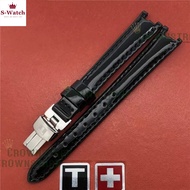 1853Trend Leather Strap for Tissot Watch T0940012mm Sparkling Watch Strap for Women