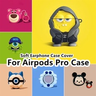 【imamura】 For Airpods Pro Case Couple Cute cartoon for Airpods Pro Casing Soft Earphone Case Cover