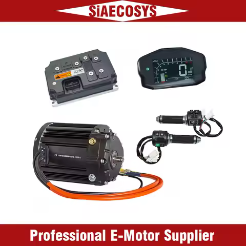 QSMOTOR QS138 4KW High-Speed Mid Drive Motor 1:2.35 Gearbox with EM260 Controller for E-Motorcycle,